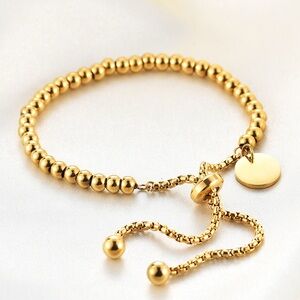 Elegant Gold Beaded Bracelet